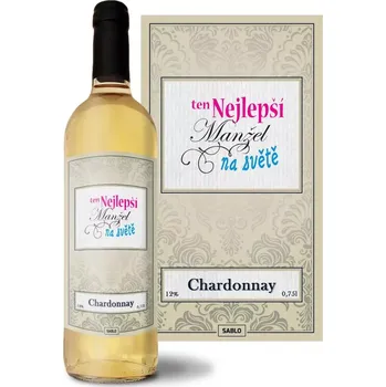 Víno Sablio Bílé víno Ten nejlepší manžel na světě: 0,75 l