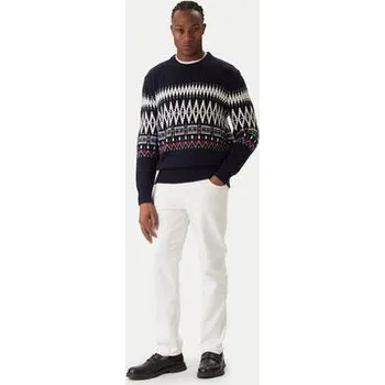 Pánský svetr Tommy Hilfiger Svetr Fairisle MW0MW40844 Tmavomodrá Regular Fit M