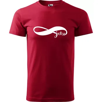 Pánské tričko Sablio Tričko s potiskem Navždy jeho - červené 5XL