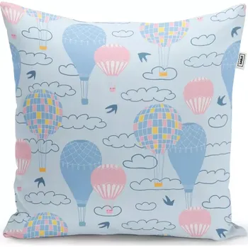 Polštář Sablio Polštář Horkovzdušné barevné balóny - 50x50 cm