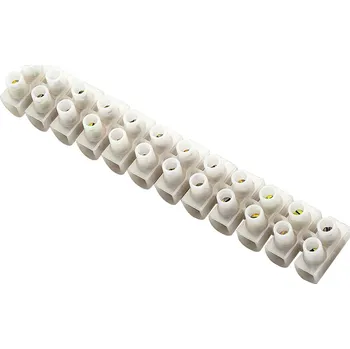 Spojovací svorka 12 pólová, 6mm?, bílá
