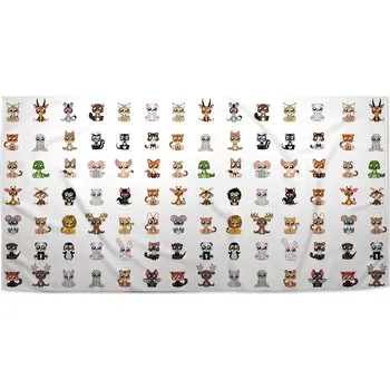 Osuška Sablio Ručník Zvířátka 4 - 50x100 cm