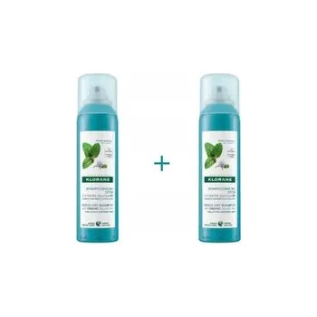 Šampon KLORANE suchý šampon s organickou mátou DUOPACK, 2x 150 Ml