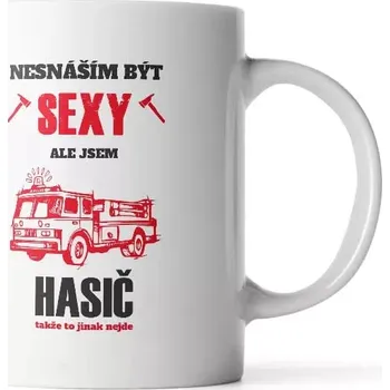 Sablio Hrnek Nesnáším být sexy, ale jsem hasič - 890 ml - XXL