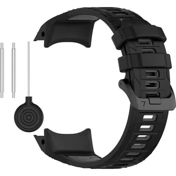 Řemínek na hodinky Silikonový řemínek Ricardo 26mm (pro Garmin Instinct 3, 50mm), černý