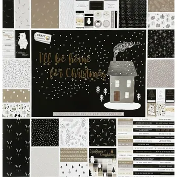 Creative Craft Group Sada jednostranných papírů 30,5×30,5cm I´ll be home for Christmas