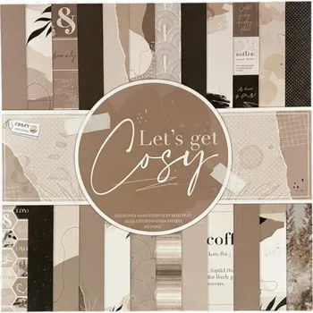 Umělecký papír Creative Craft Group Sada oboustranných papírů 30,5×30,5cm Let´s get Cosy