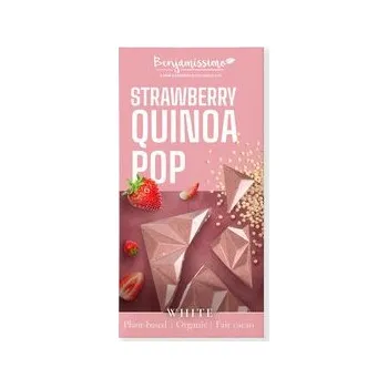 Čokoláda Tabulka kakaová bílá jahoda-quinoa 60 g BIO BENJAMÍSSIMO