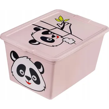 Úložný box BRANQ - Úložný box na hračky - Zvířátko Panda - 30 l