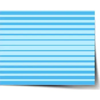 Plakát Sablio Plakát Světle modré pruhy - 90x60 cm