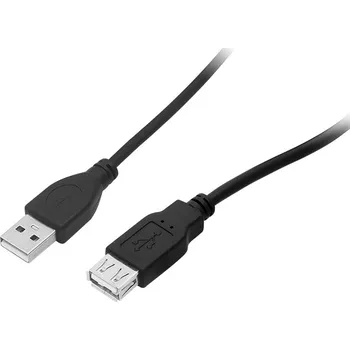 Datový kabel USB Propojovací Kabel A-A 3m Bílo-Zelený