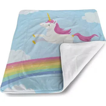 deka Sablio Deka pro miminko Jednorožec - 80x100 cm