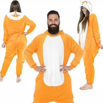 Dámské pyžamo Onesies dámské pyžamo z mikrovlákna (mikrofáze) oranžová velikost L