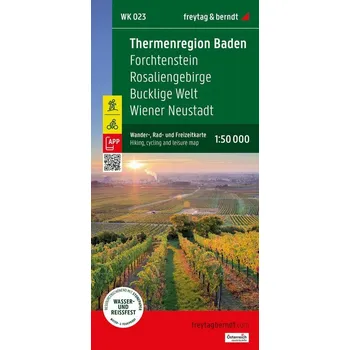 Thermenregion Baden, Wander-, Rad- und Freizeitkarte 1:50.000, freytag & berndt, WK 023 - freytag & berndt