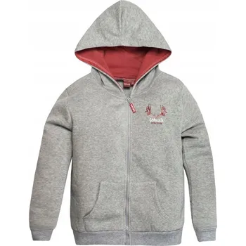 Dámské spodní prádlo MIKINA NA ZIP KAPUCE dámská šedá M F132A