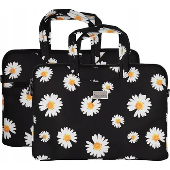 brašna na notebook Wonder Brašna na Notebook 13-14 palců, sedmikrásky černé