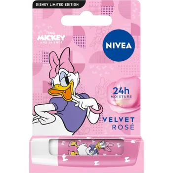 Péče o rty NIVEA DISNEY MICKEY AND FRIENDS OCHRANNÝ BALZÁM NA RTY VELVET ROSE