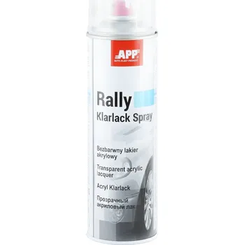 Barva ve spreji Akrylový lak APP Rally Klarlack Spray 500 ml bezbarvý (transparentní)