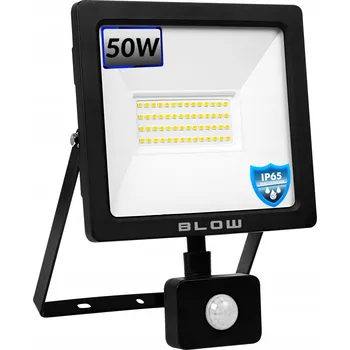 HALOGENOVÁ LAMPA SVĚTLOMET BLOW S POHYBOVÝM ČIDLEM LED 50W PRACOVNÍ IP65