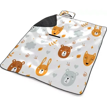 deka Sablio Plážová deka Medvěd a liška: 200x140 cm