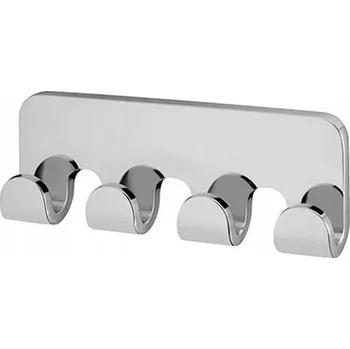 Věšák Háček na hmoždinky Bisk stříbrný