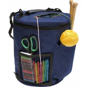 Příze Taška na přízi, organizér, pletací tuba - granátová