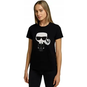 Pánské tričko TRIČKO TRIČKO KARL LAGERFELD K/ZODIAC SCORPIO- SKORPION ČERNÁ S