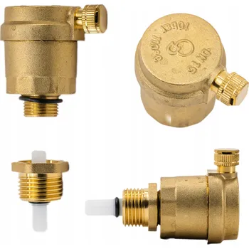 Ventil Automatický odvzdušňovací ventil 1/2" DN15 s uzavíracím ventilem Diamond