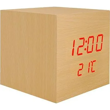 Hodiny Budík LTC béžový, 9,8 cm