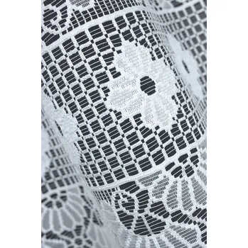 Obraz Bílá žakárová záclona , lambrekýn 351280 výška 60 cm