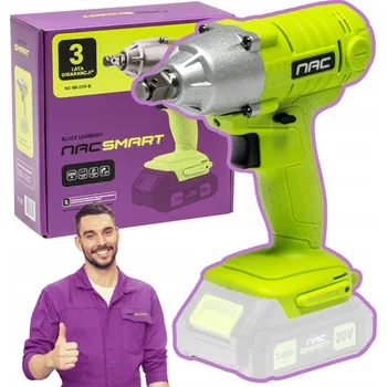 AKUMULÁTOROVÝ RÁZOVÝ UTAHOVÁK NA KOLA 1/2" 2300RPM 300NM NAC SMART BODY