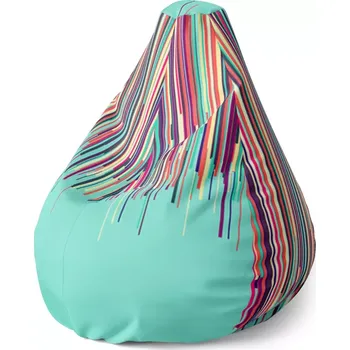 Sedací pytel Sablio Sedací vak Pear Stékající barva - 70 x 95 x 15 cm