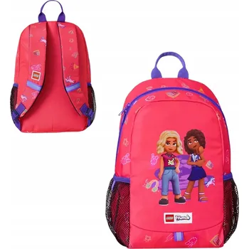 Školní batoh Jednokomorový Batoh pro předškoláky LEGO , fialovorůžový, 11 l, s reflexními prvky