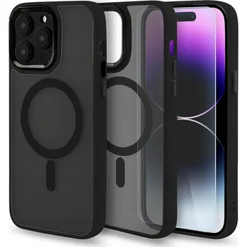 Pouzdro na mobilní telefon Pouzdro pro iPhone 14 Pro s MagSafe, zesílené 360°, matné + sklo 5D