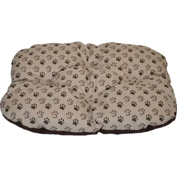 Pelíšek pro psa Axin Trading s.r.o. Podložka pro psa voděodolná zaoblená 60x45 cm tlapka béžová
