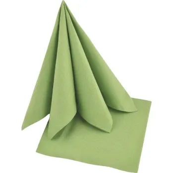 Papírový ubrousek Ubrousky celoroční olivové, 38x38cm, 2-vrstvé