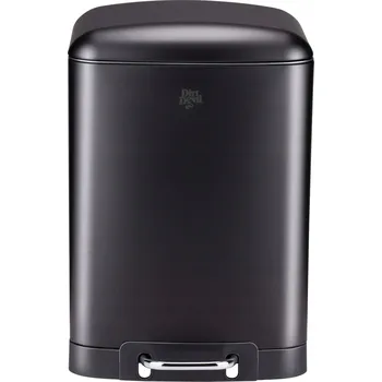 Odpadkový koš Odpadkový koš s pedálem Dirt Devil 12l Černý