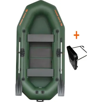Člun Loď Kolibri K-270 T zelená lamelová podlaha + držák motoru šedý