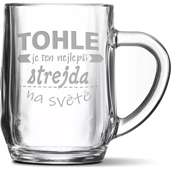 Sklenice Sablio Půllitr Tohle je ten nejlepší strejda na světě: 0,5