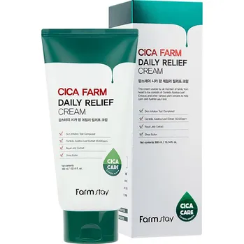 Pleťový krém Farmstay Cica hydratační a zklidňující krém s centella asiatica, 300 ml