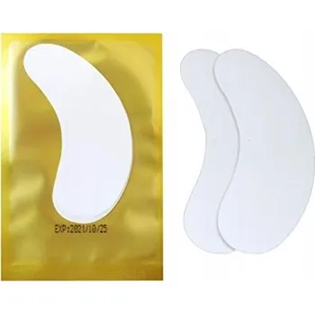 Péče o řasy a obočí Zlaté gelové podložky pod oči na prodlužování a laminaci řas 50ks