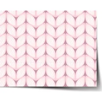 Plakát Sablio Plakát Bledě růžové pletení - 60x40 cm