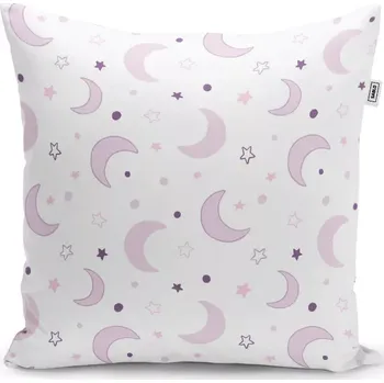Polštář Sablio Polštář Fialové měsíčky - 40x40 cm