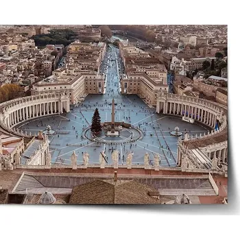 Plakát Sablio Plakát Řím Vatikán Svatopetrské náměstí - 60x40 cm