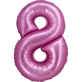 Balónek Nafukovací ČÍSLICE 8 růžová 76cm