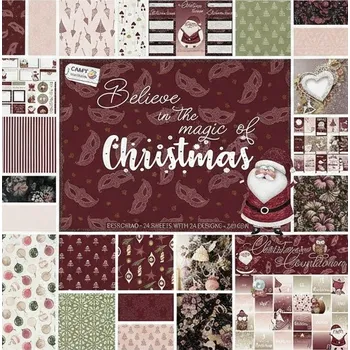 Creative Craft Group Sada jednostranných papírů 30,5×30,5cm Belieoe in the magic of Christmas