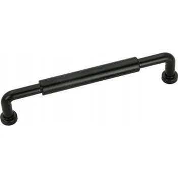 Nábytková úchytka reling černá, černá 332 x 1,2 x 3 cm