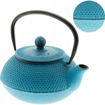 Konvice na čaj KONVICE LITINOVÁ ČAJNÍK 0.8L NA ČAJ A BYLINKY LOUHOVACÍ KONVICE + OCELOVÉ SÍTKO