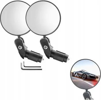 Zrcátko na kolo Zpětné zrcátko na kolo levé pravé 360° světlo dobrá viditelnost