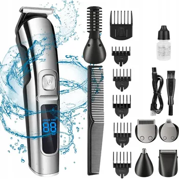 Holicí strojek Elektrický holicí strojek pro muže s holicí strojek 6v1 s nosem a hlavou brady 110-240 V